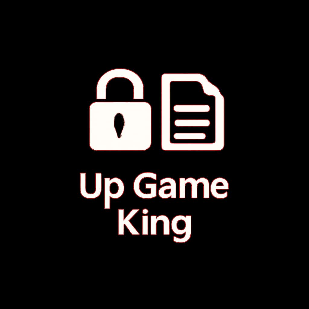 An icon symbolizing account security for Up Game King.
