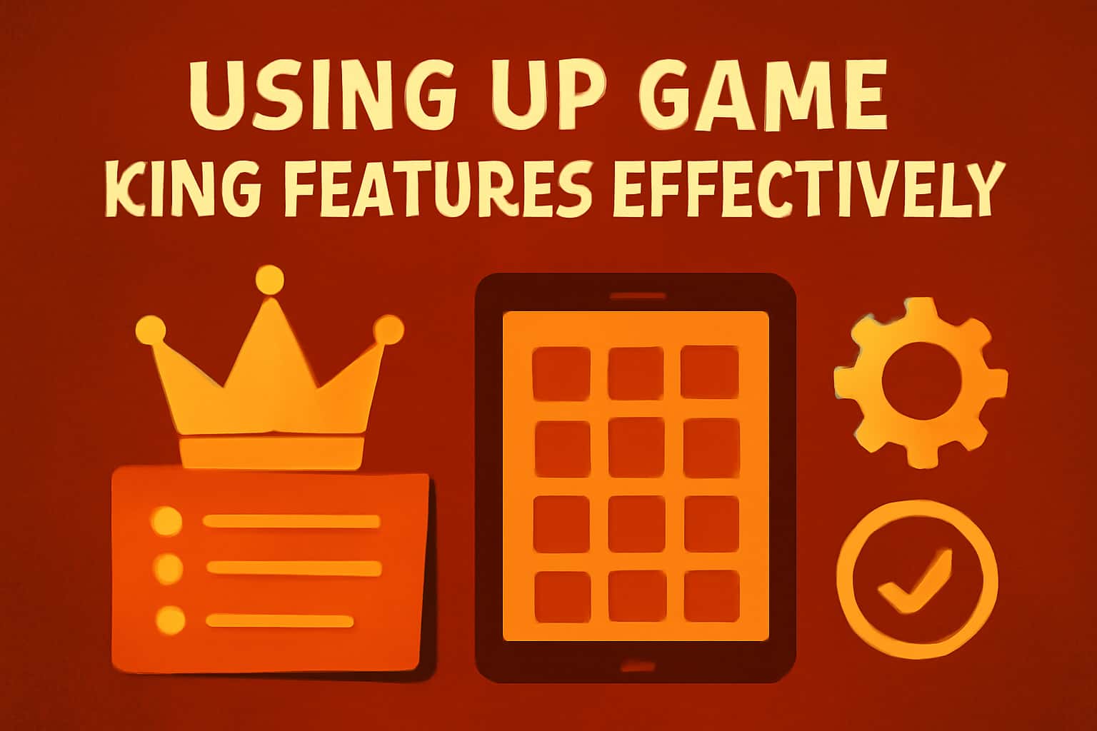 An informative scene illustrating the effective use of Up Game King features.