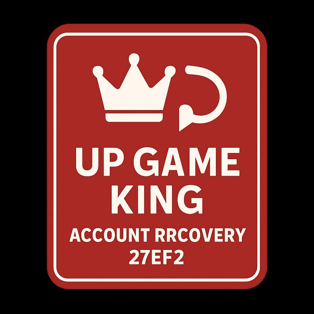 An icon symbolizing the help resource for Up Game King Account Recovery.