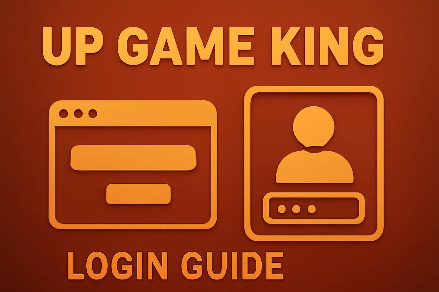 An informative visual representation of the Up Game King Login Guide.